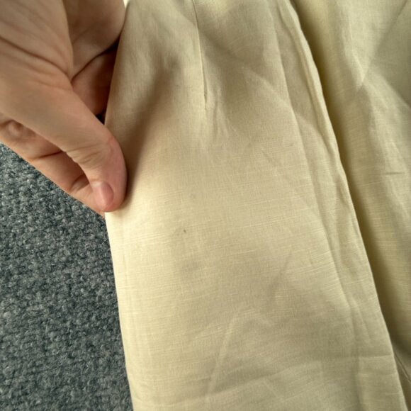 VTG KATHARINE HAMNETT London Ivory Skirt Italy Made Size 42 Cotton Woven Women - Picture 13 of 15